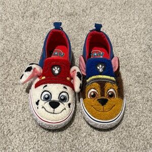 Paw Patrol Kids Slippers - Red, Blue, and Brown
